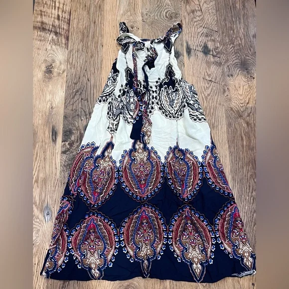 Bohemian Halter Dress with Paisley Print - Picture 6 of 6